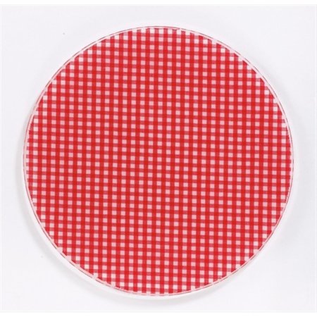 ANDREAS 65 in Round Silicone Mat Jar Opener Red Gingham 3PK JO107
